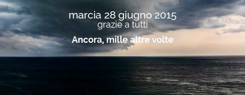 Marcia 28 Giugno 2015 – Un lenzuolo bianco per ogni morto in mare