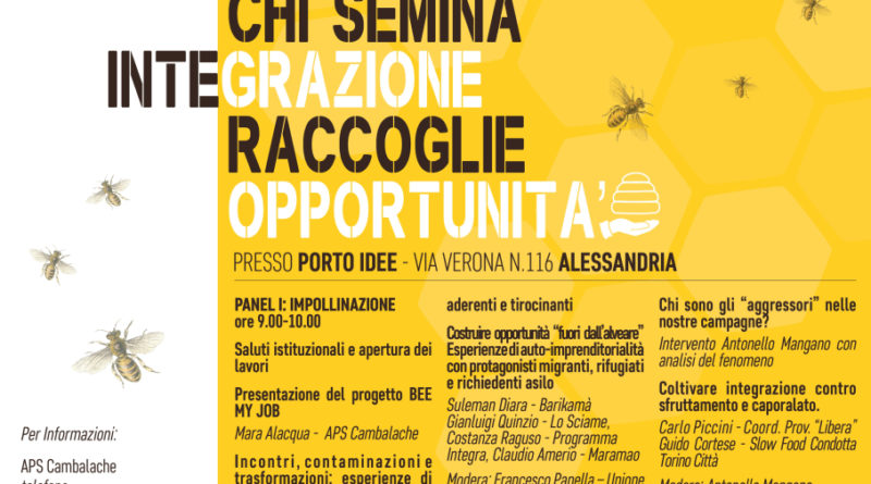 “Chi semina integrazione, raccoglie opportunità”. Sabato il convegno targato Bee my Job