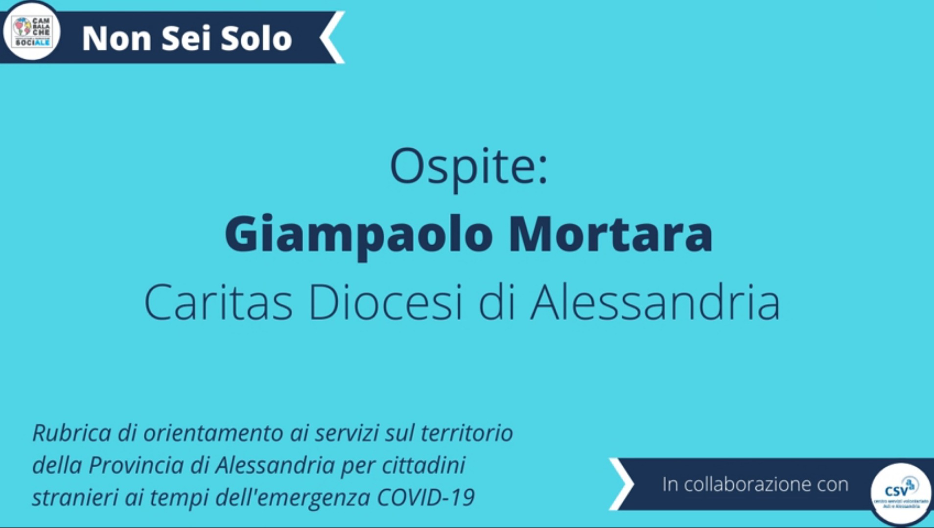 CORONAVIRUS. I servizi per i cittadini stranieri sul territorio di Alessandria – Caritas