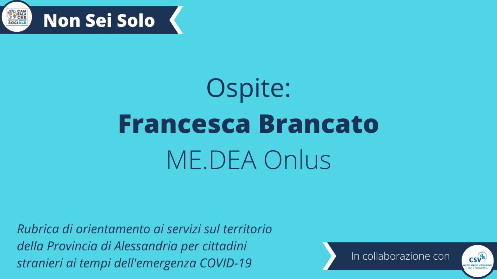 CORONAVIRUS. I servizi per i cittadini stranieri sul territorio di Alessandria – ME.DEA