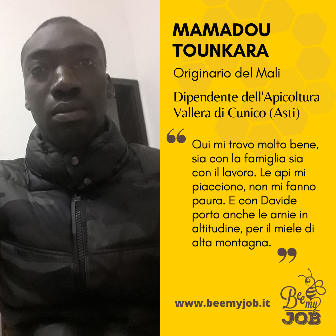 Le storie di Bee My Job: Mamadou apicoltore anche in alta montagna con Vallera
