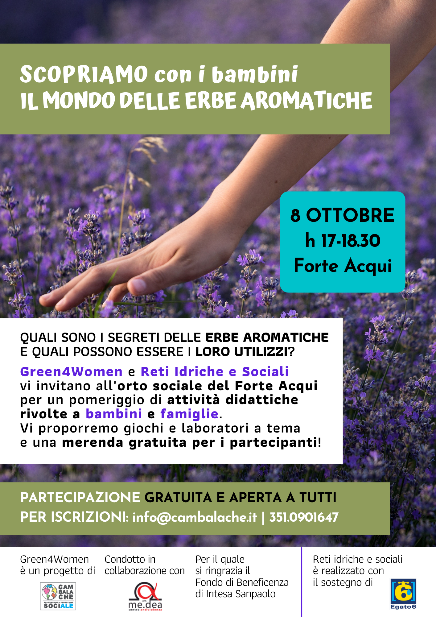 Scopriamo con i bambini il mondo delle erbe aromatiche