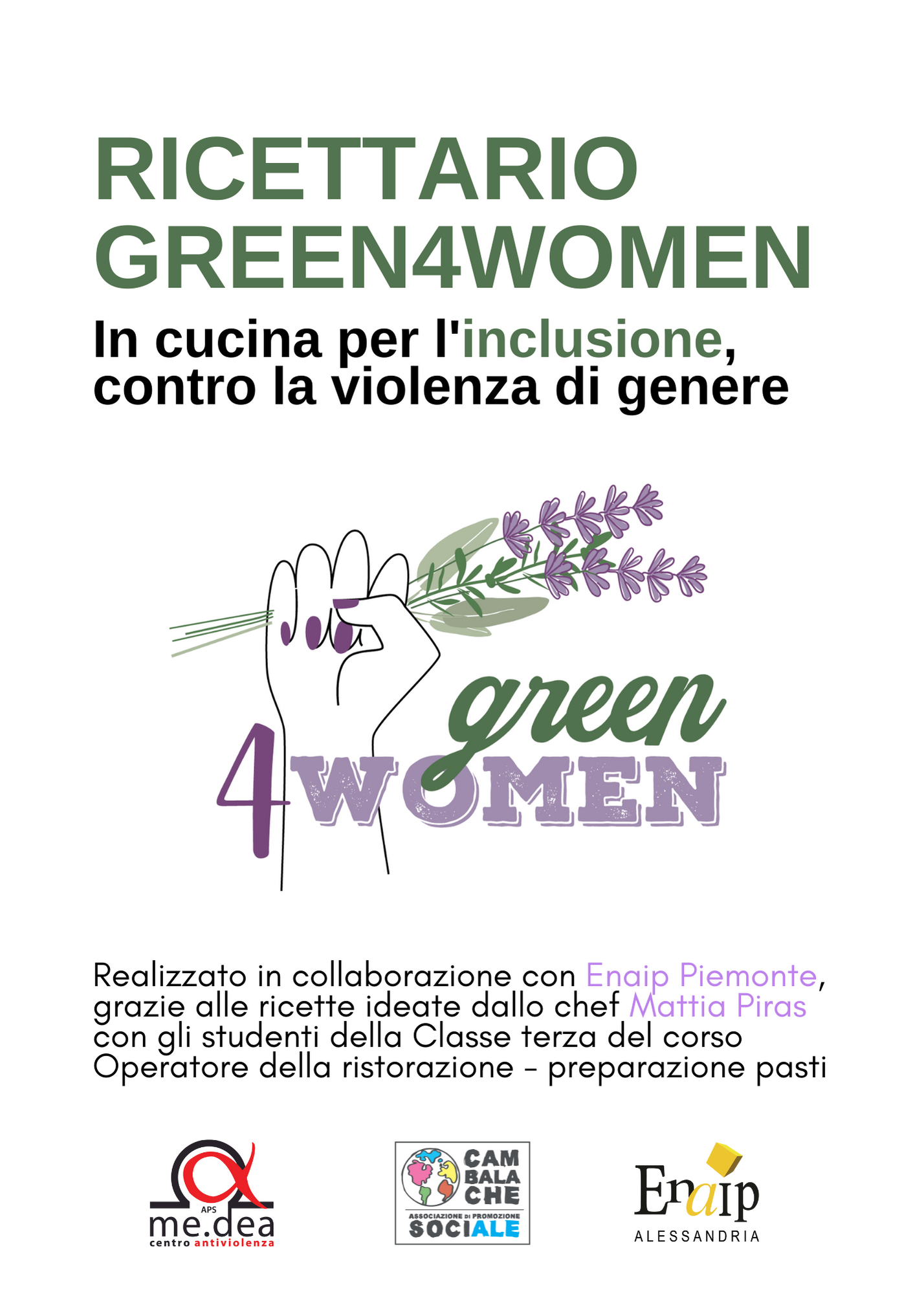 Dal progetto sociale alla cucina: ecco il Ricettario di Green4Women