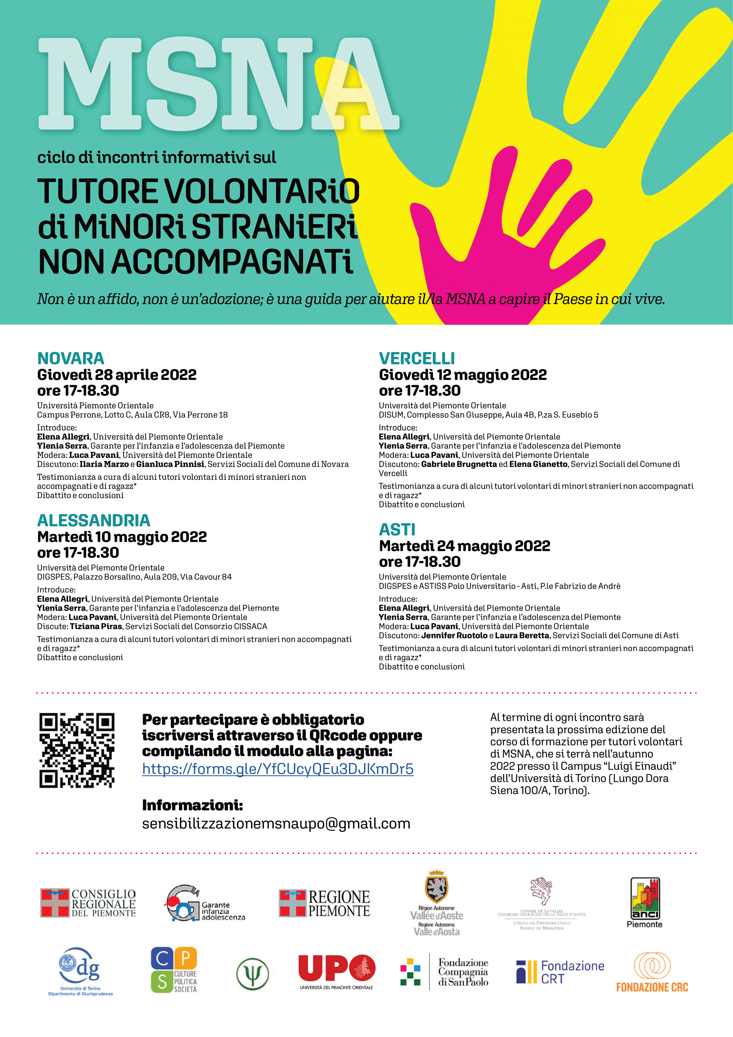 Come diventare tutore volontario? Una serie di incontri per conoscere il percorso e l’oppotunità