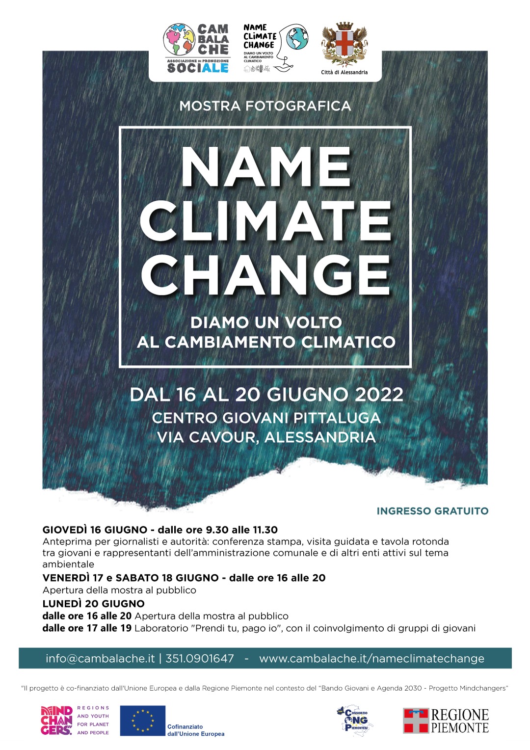 Ad Alessandria debutta la mostra fotografica Name Climate Change