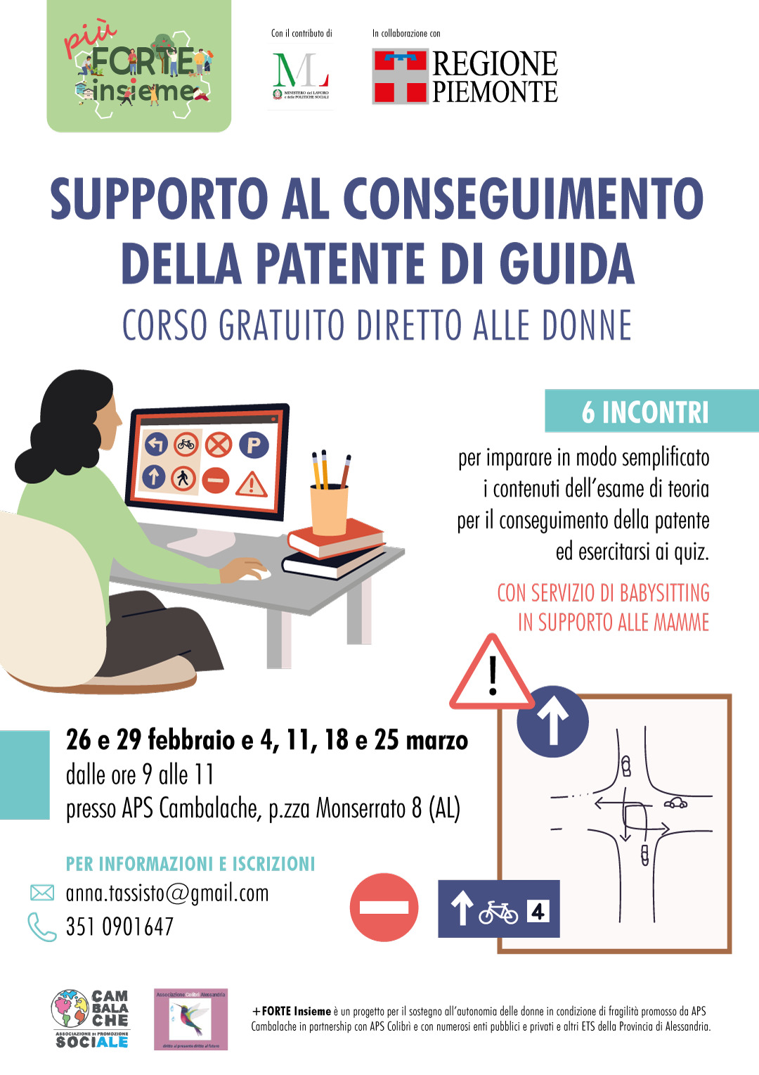 Supporto al conseguimento della patente di guida: corso gratuito rivolto alle donne